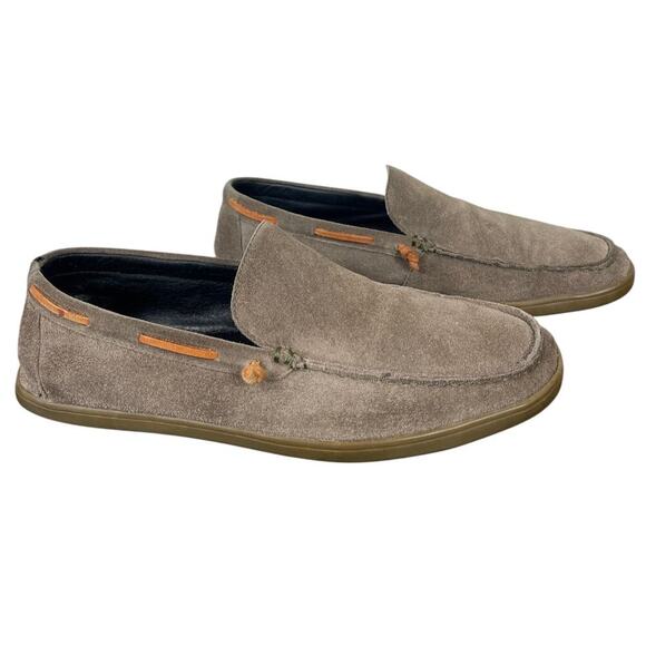 Bed Stu Armstrong Suede Loafers Taupe Men’s 8.5 Casual Comfort Lightweight - Picture 2 of 10